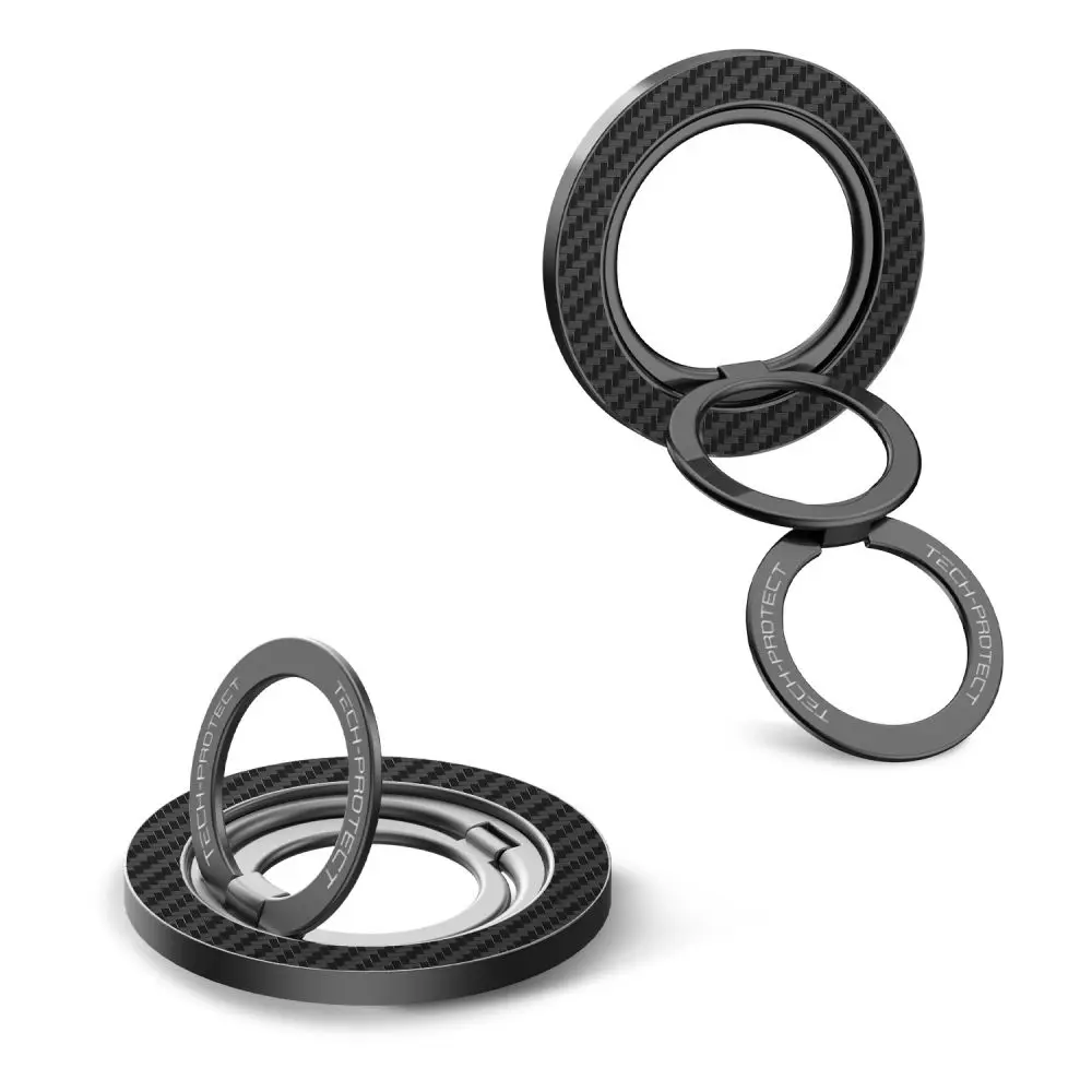 Tech-Protect MMR800 Magnetic MagSafe Phone Ring Carbon Black - Elektronika i akcesoria