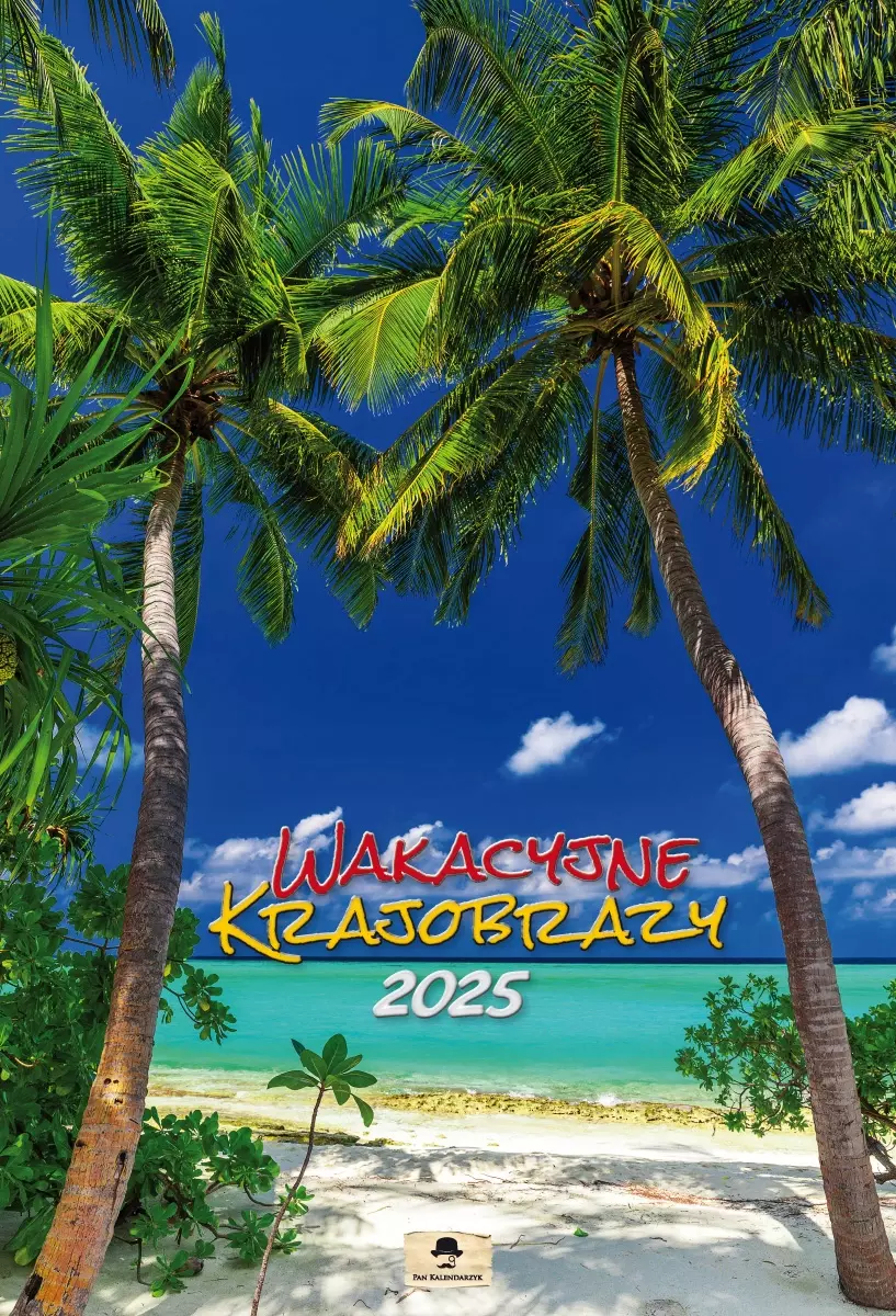 Kalendarz 2025 ścienny planszowy 32x47cm WAKACYJNE KRAJOBRAZY - Książki