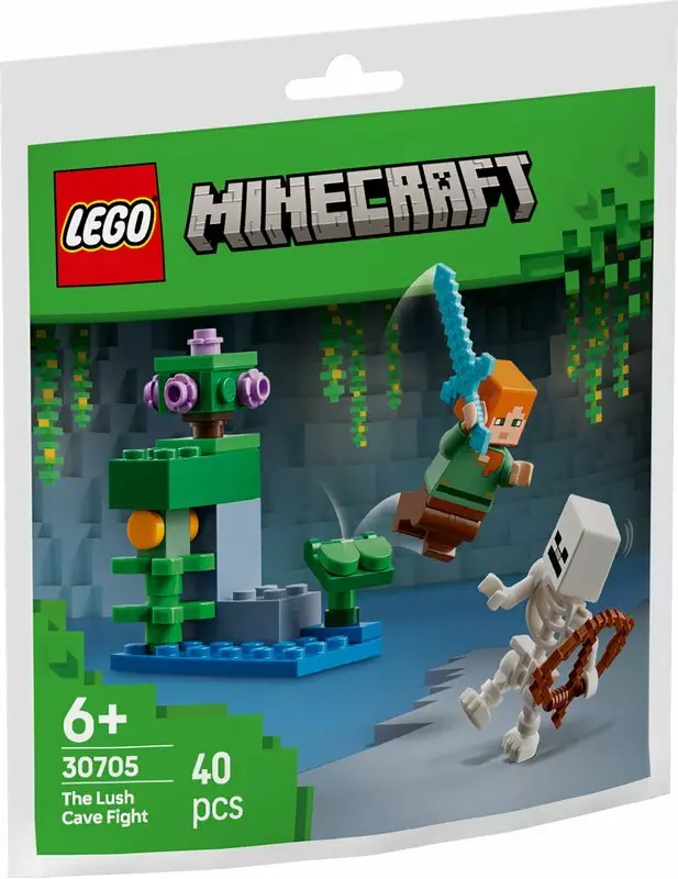 LEGO Minecraft Walka w bujnej jaskini 30705 - Zabawki