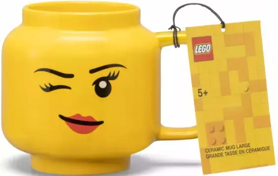 LEGO Minifigurki Mały ceramiczny kubek - Mrugająca dziewczynka - Zabawki
