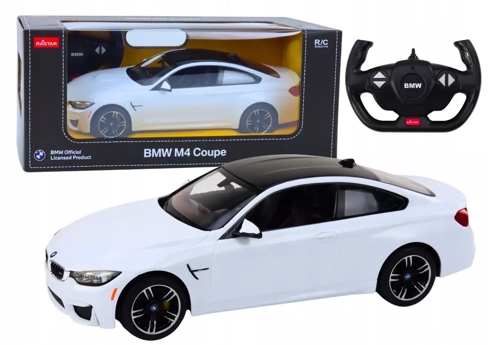 Samochód Zdalnie Sterowany RC 1:14 BMW M4 Copue Biały - Zabawki