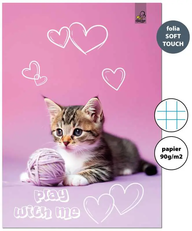 Zeszyt A4 32k. kratka 90g BF Cats, Bee-Bee - Papiernicze i szkolne