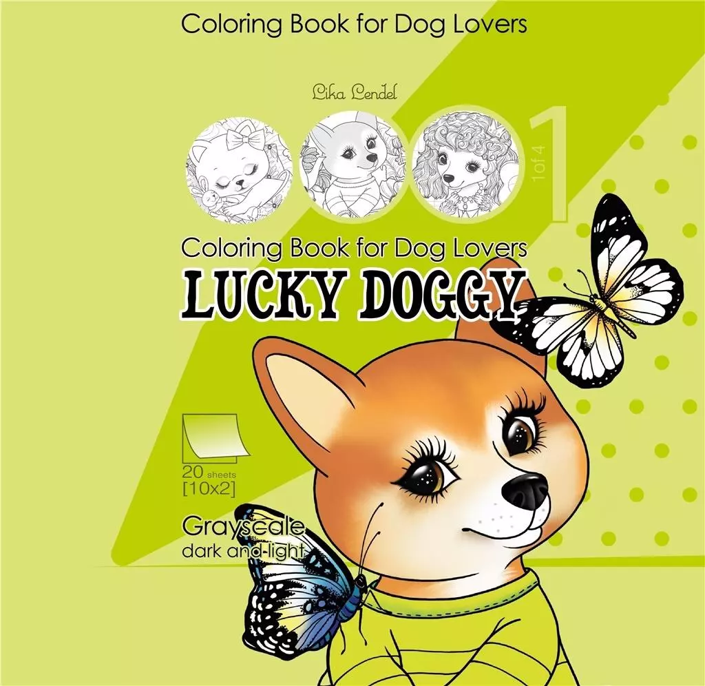 Kolorowanka antystresowa 200x200 Lucky Doggy 1 - Książki