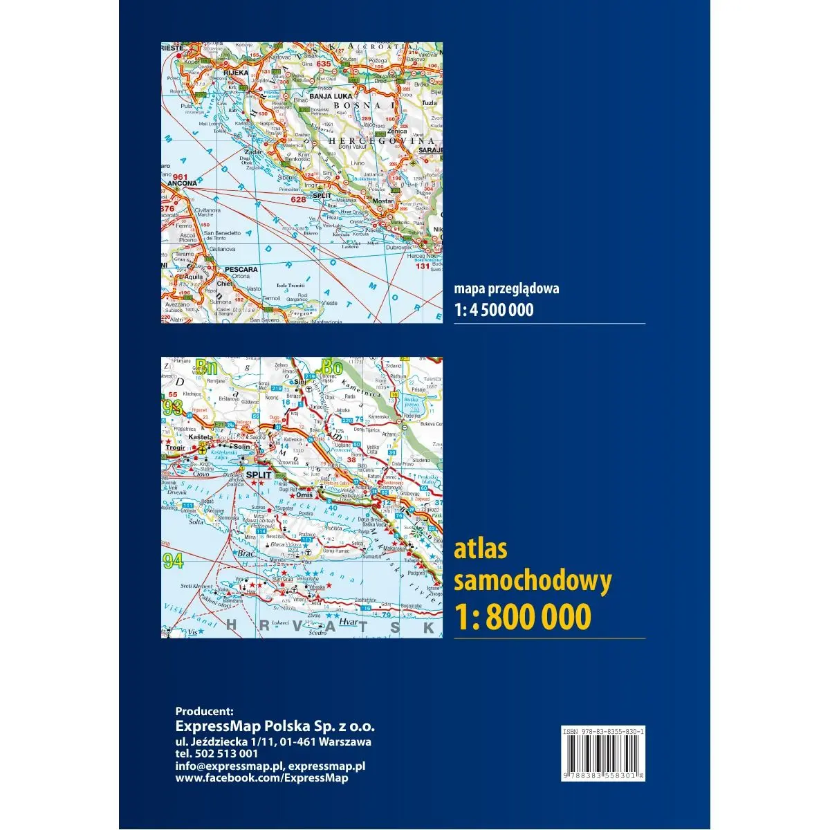 Europa Atlas Samochodowy, 1:800 000 + Pierwsza pomoc 2026/2027 - Książki