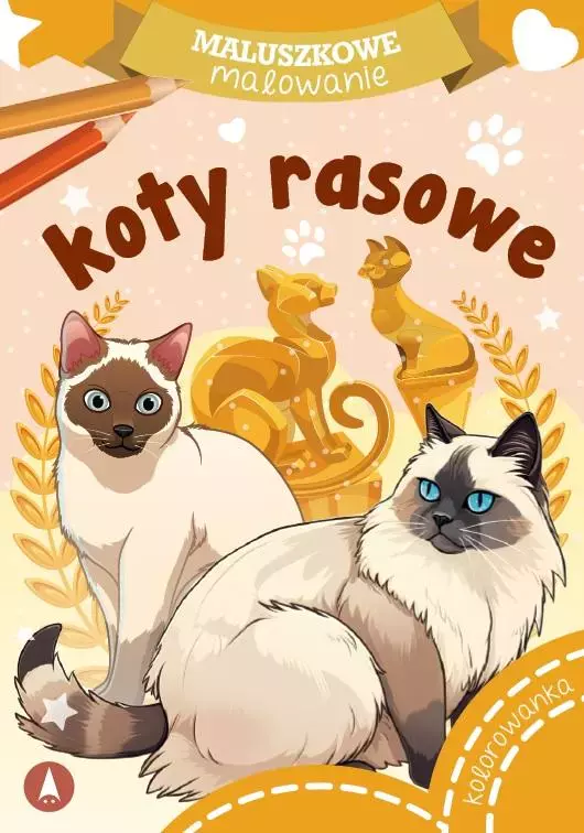 Maluszkowe malowanie. Koty rasowe - Książki