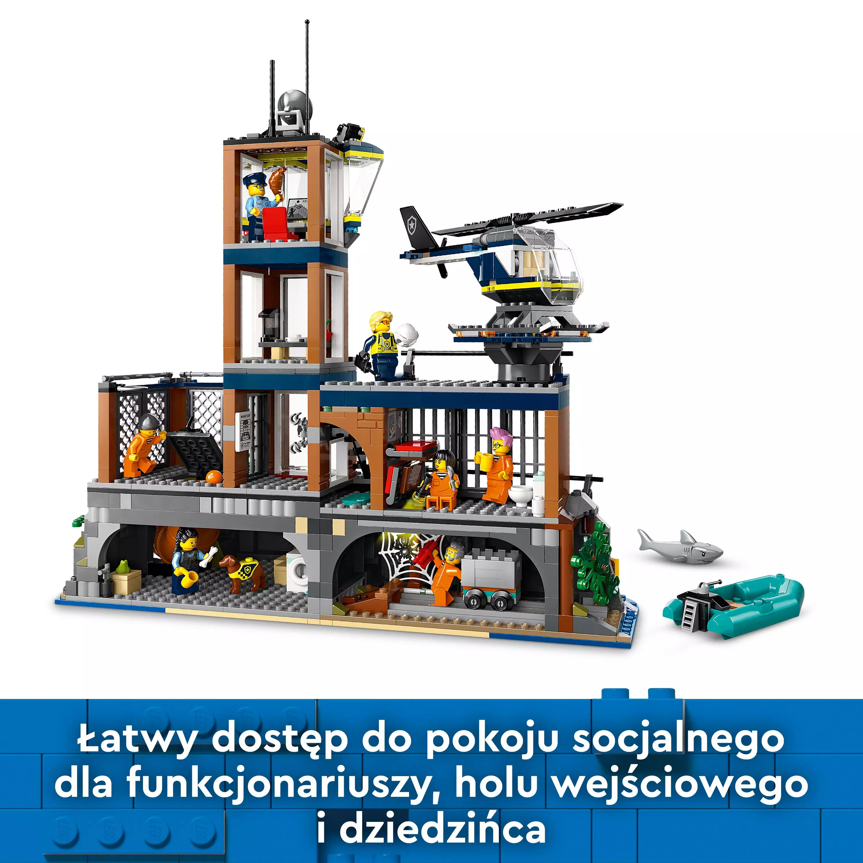 LEGO City Policja z Więziennej Wyspy 60419 - Zabawki