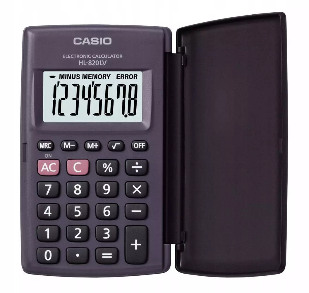 Kalkulator biurowy Casio mały kalkulator z klapką - Papiernicze i szkolne