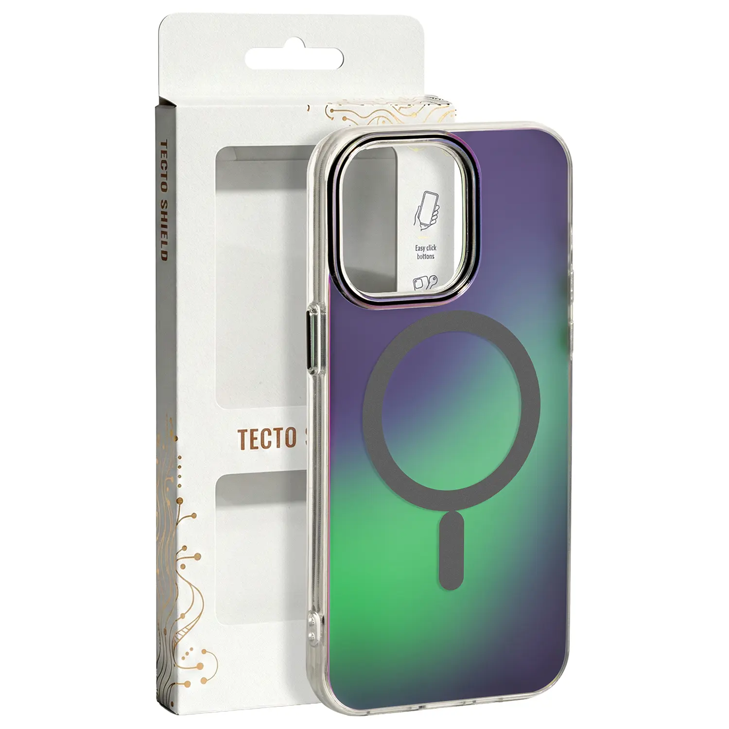 Tecto Shield nakładka Aurora do iPhone 17 Pro Max 6,9" / 18 Pro Max 6,9" szara - Elektronika i akcesoria