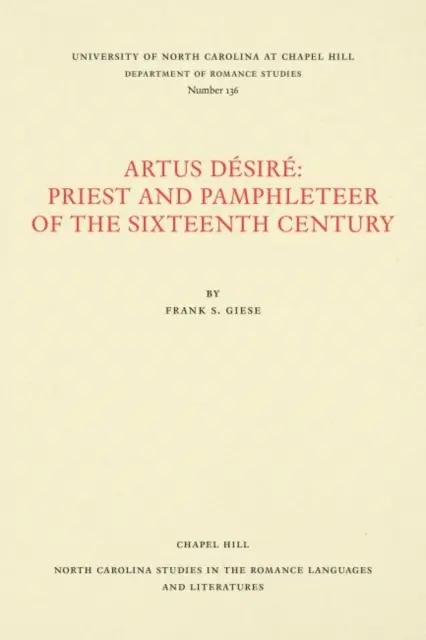 Artus DA (c)sirA (c): Priest and Pamphleteer of the Sixteenth Century - Książki