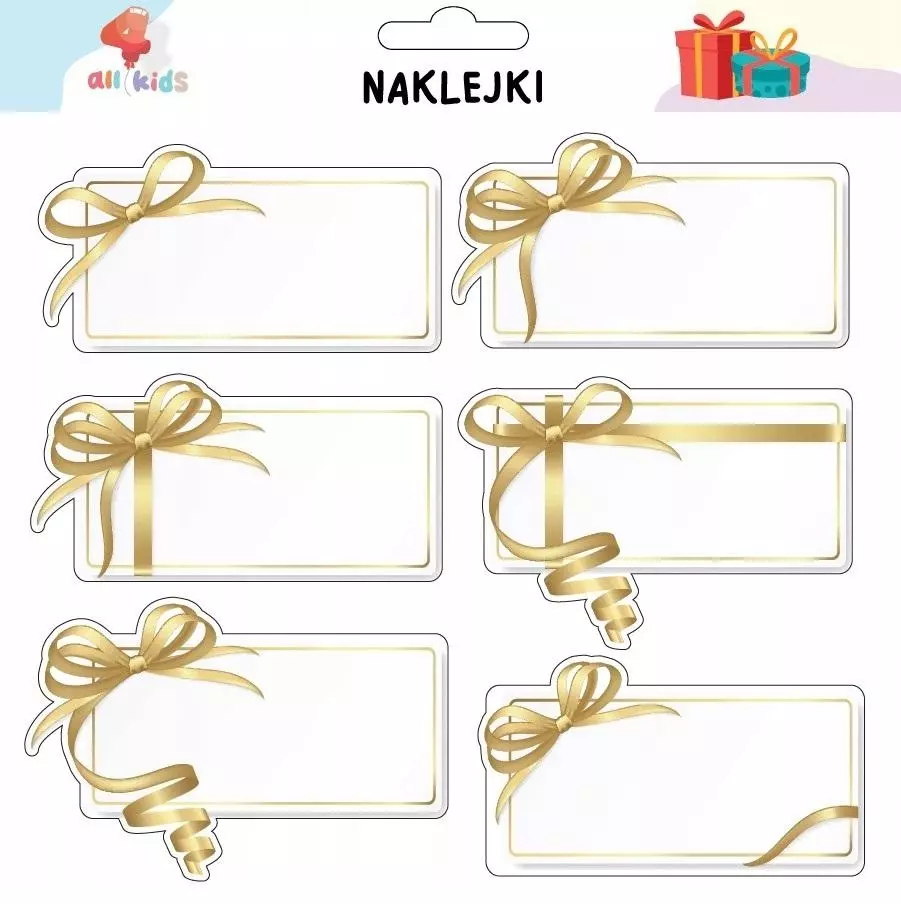 Naklejki na prezenty Boże Narodzenie 3 - Papiernicze i szkolne