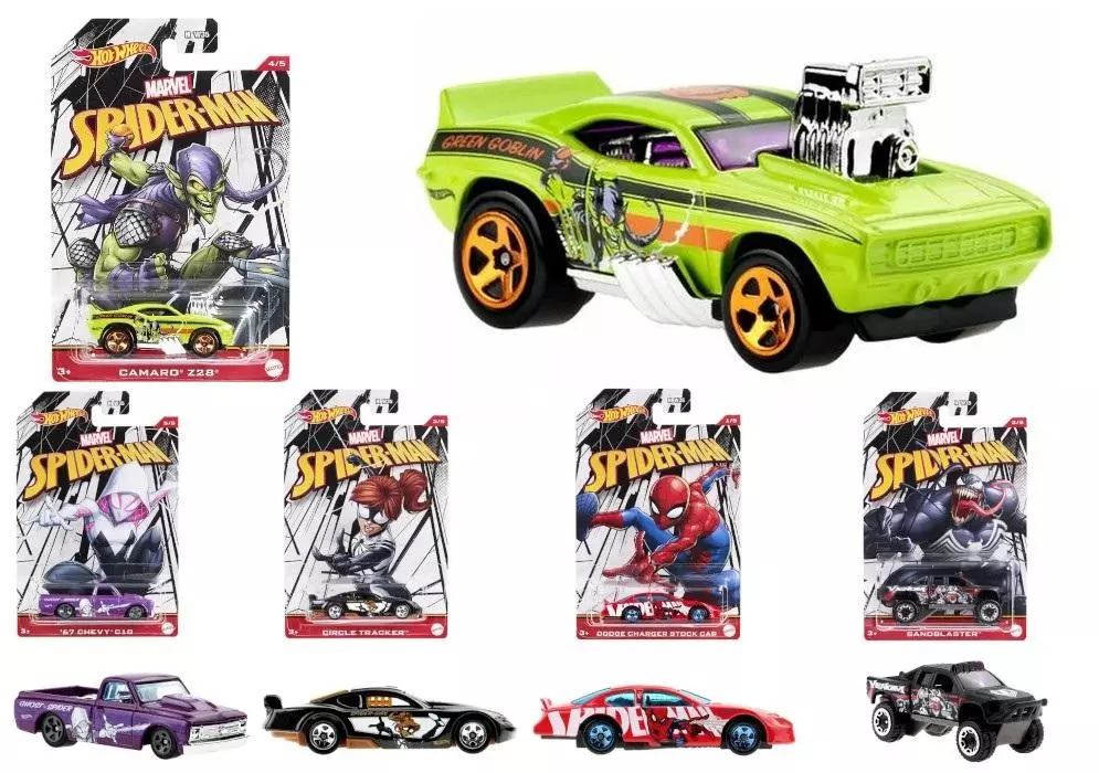 Hot Wheels Auto Entertainment Spider-Man mix - Zabawki