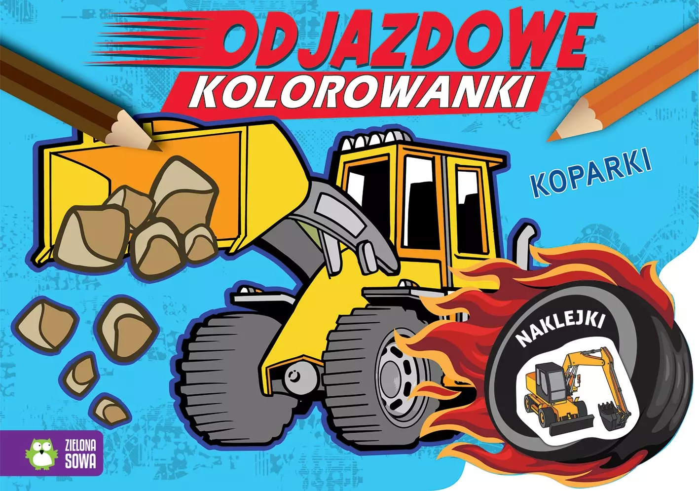 Odjazdowe kolorowanki. Koparki - Książki