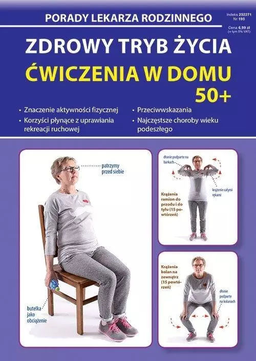 Zdrowy tryb życia. Ćwiczenia w domu 50+ - Książki