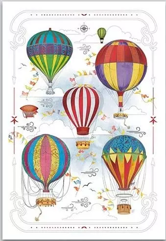 Karnet 12x18 cm B-BD 502 080 + koperta Balony - Papiernicze i szkolne