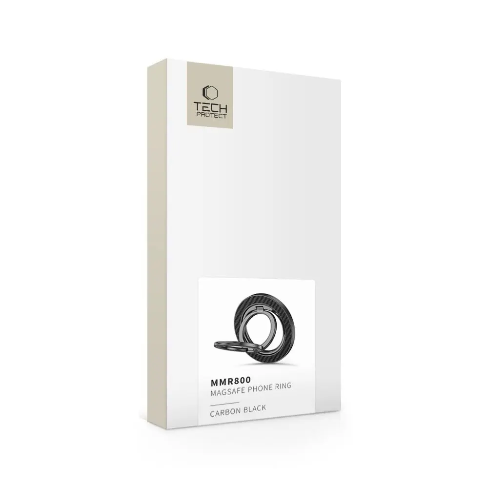 Tech-Protect MMR800 Magnetic MagSafe Phone Ring Carbon Black - Elektronika i akcesoria