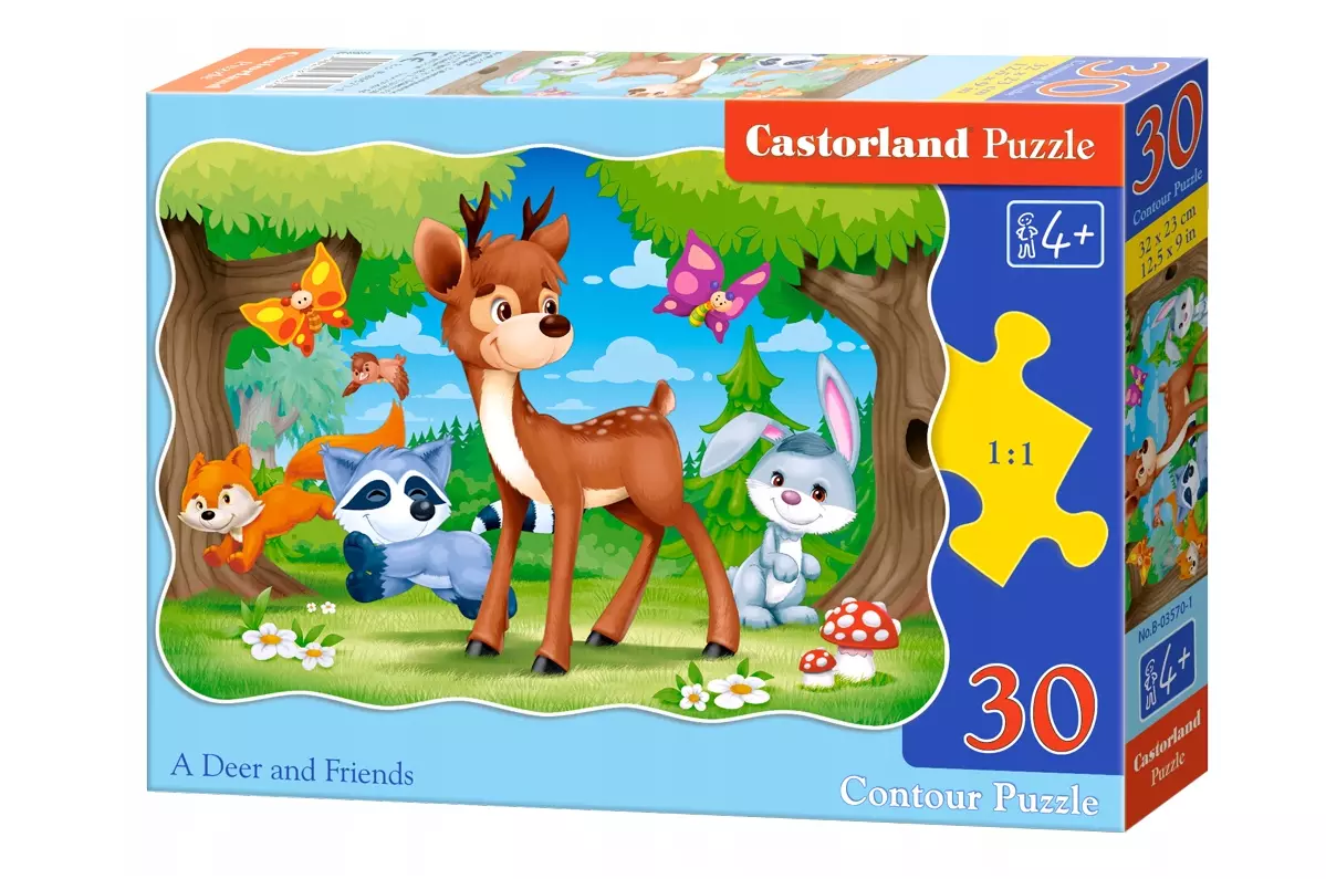 Puzzle 30 elementów. Jeleń i przyjaciele - Puzzle