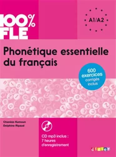 Phonétique essentielle du français A1–A2 + CD - Książki