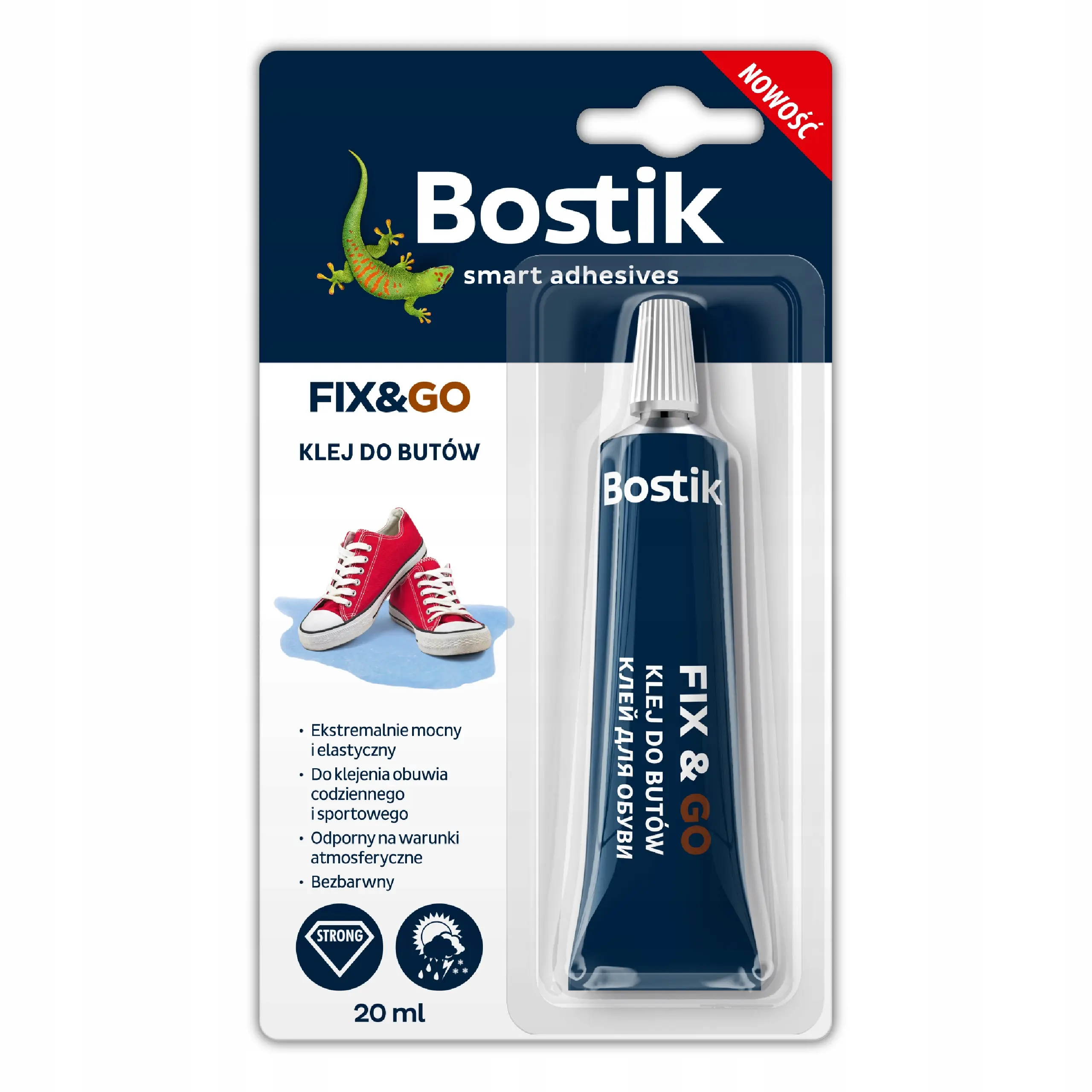 Klej do butów Fix&Go 20 ml, Bostik - Papiernicze i szkolne