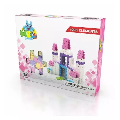 Klocki Meli Basic Pink 1000 elementów - Puzzle