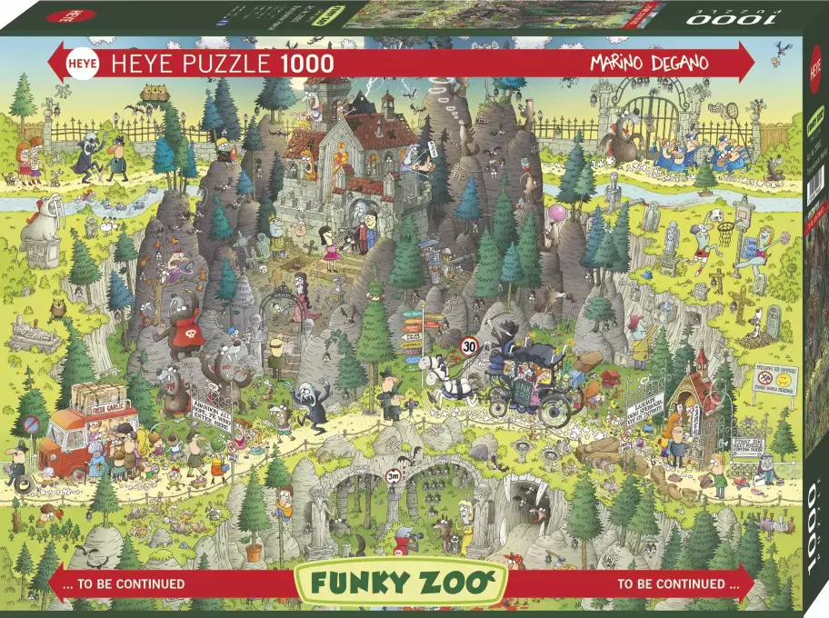 Puzzle 1000 elementów. Funky Zoo. Transylwania - Puzzle