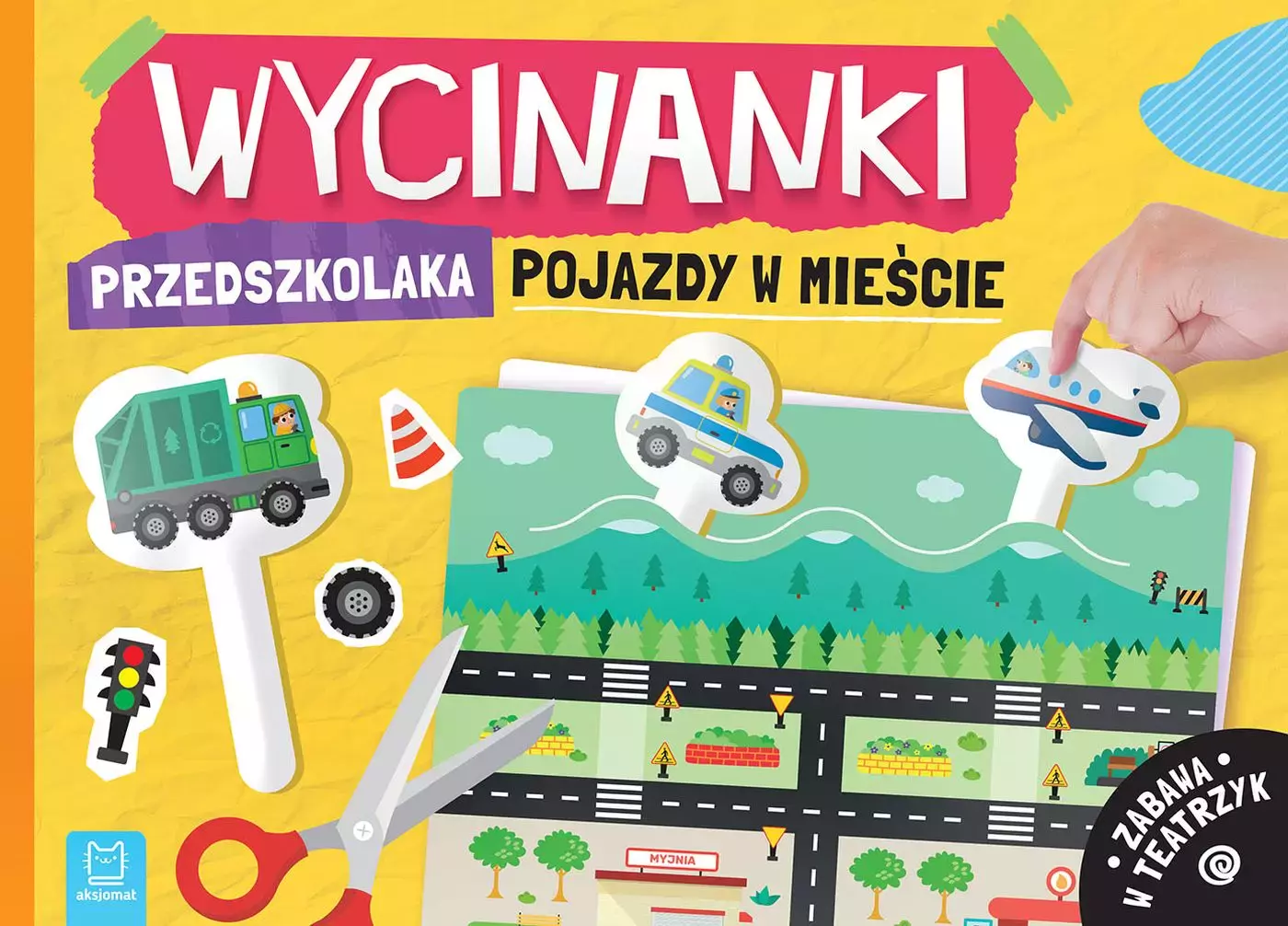 Wycinanki przedszkolaka. Pojazdy w mieście. Zabawa w teatrzyk - Książki