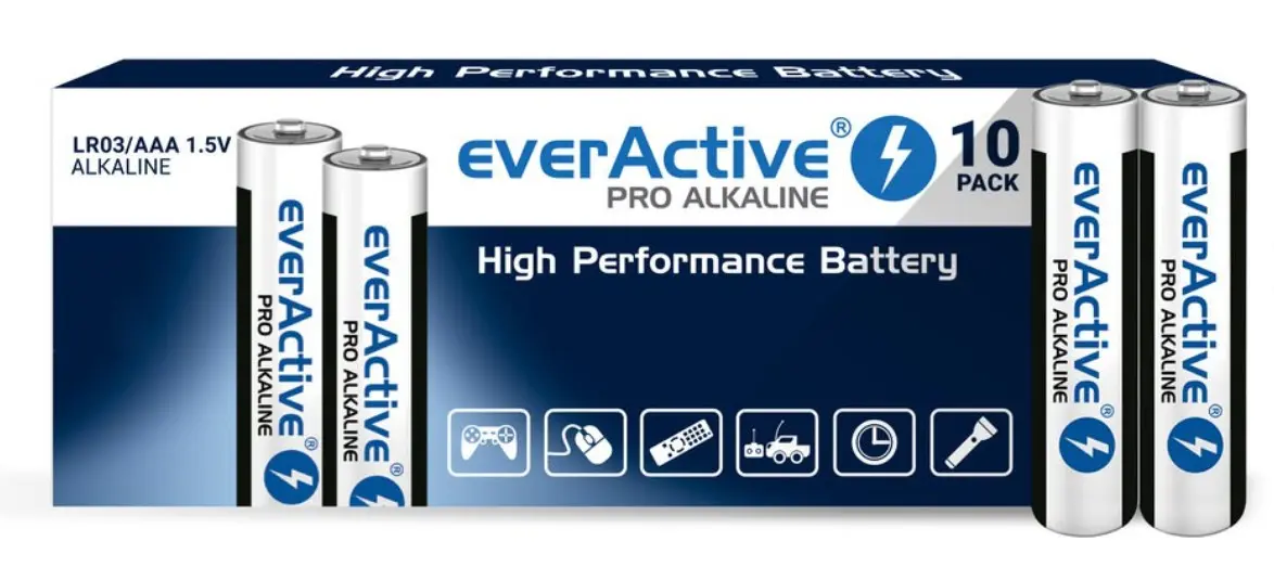 Bateria everActive Pro Alkaline LR03 AAA 10 szt. - Elektronika i akcesoria