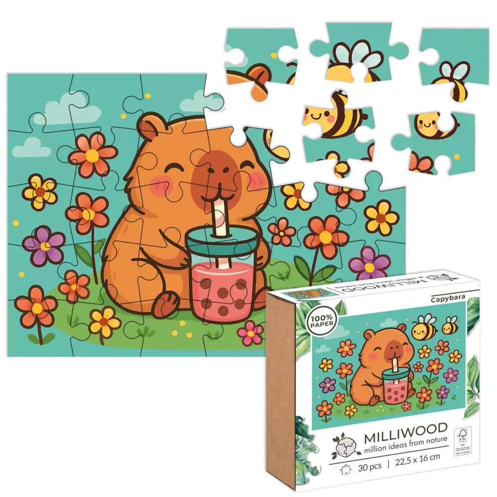 Puzzle Milliwood 30 elementów. Kapibara - Puzzle