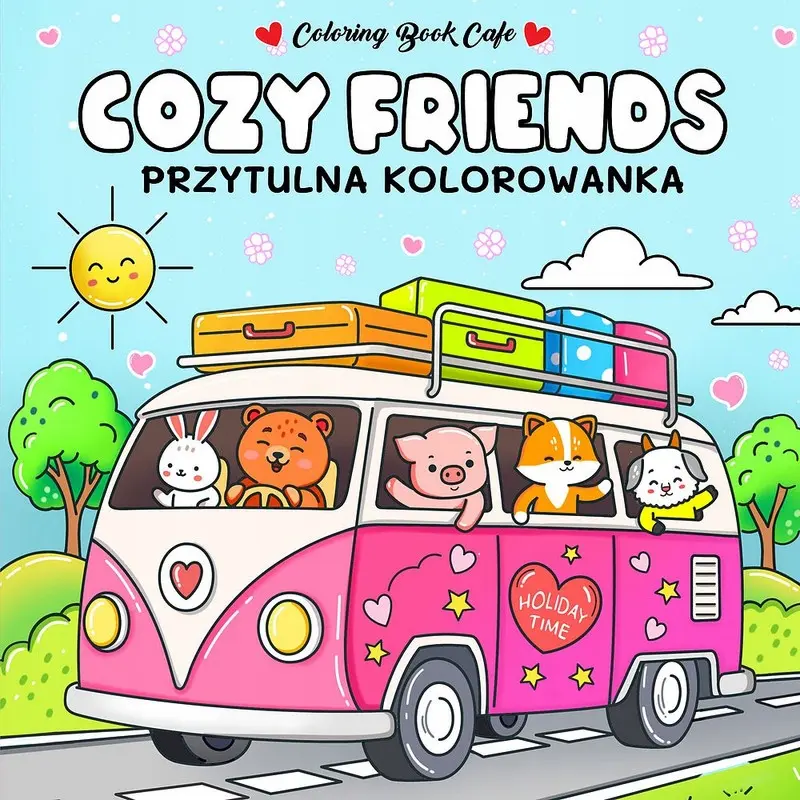 Cozy Friends. Przytulna kolorowanka - Książki