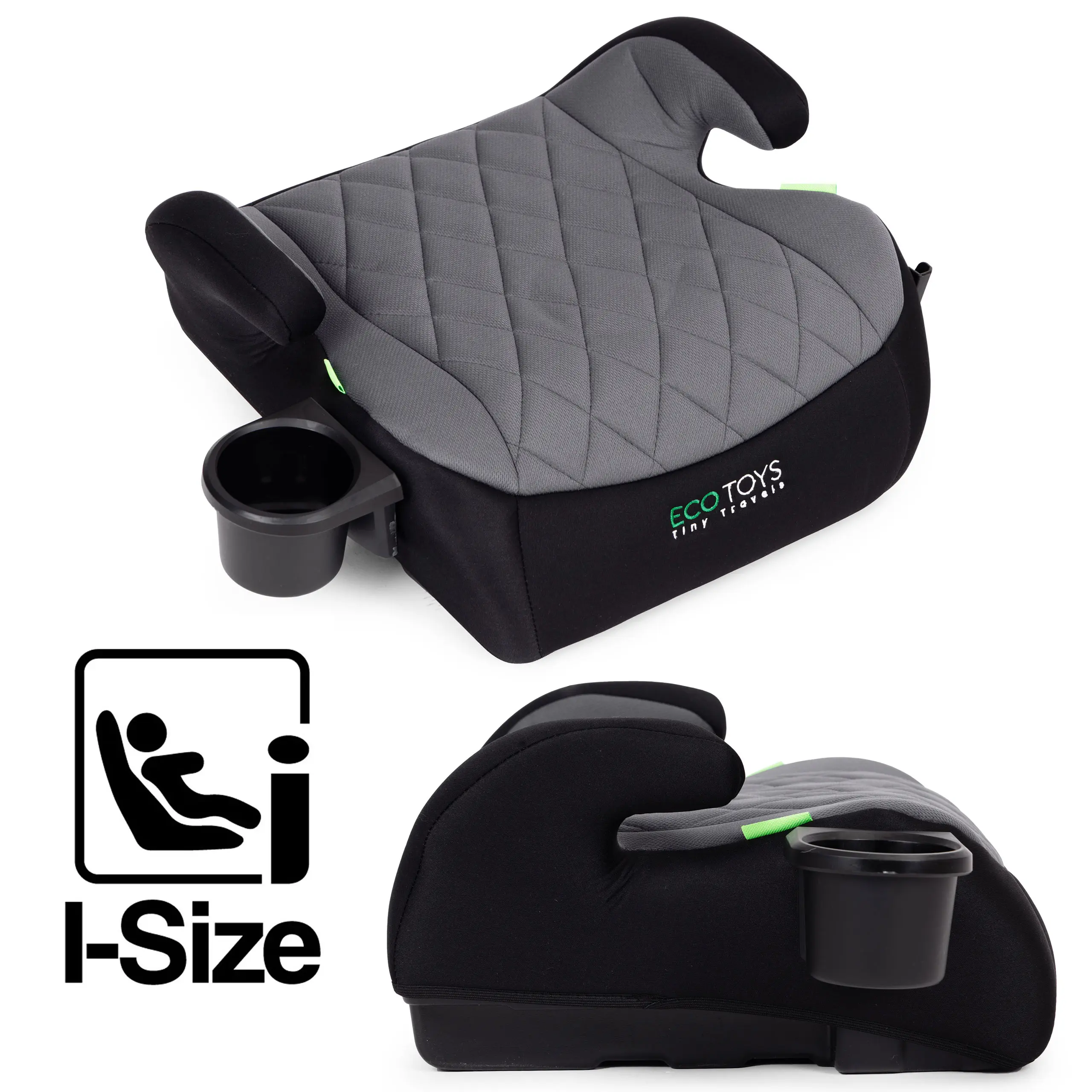 Podkładka samochodowa siedzisko dla dzieci i-SIZE wzrost 125-150 cm uchwyt na napoje ECOTOYS - Mama i dziecko
