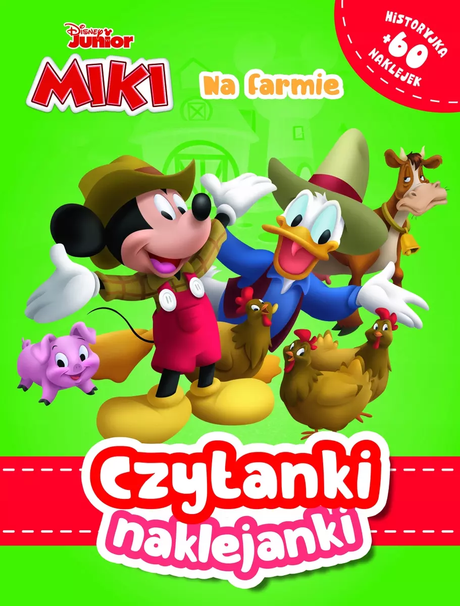 Czytanki naklejanki. Na farmie. Disney Junior Miki - Książki