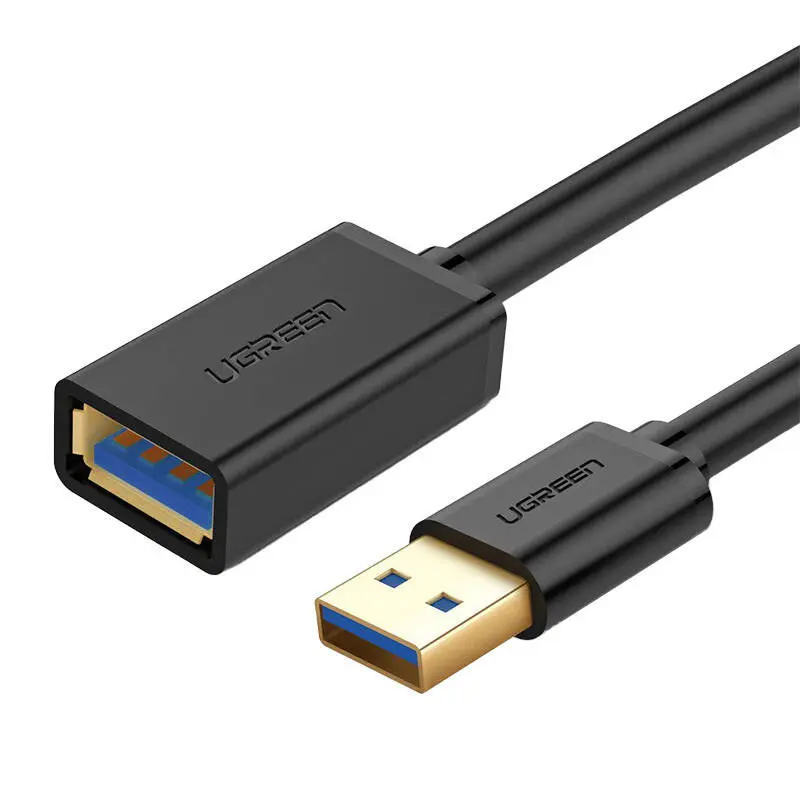 Kabel UGREEN US129 USB-A 3.0 przedłużający 0.5m (czarny) - Elektronika i akcesoria