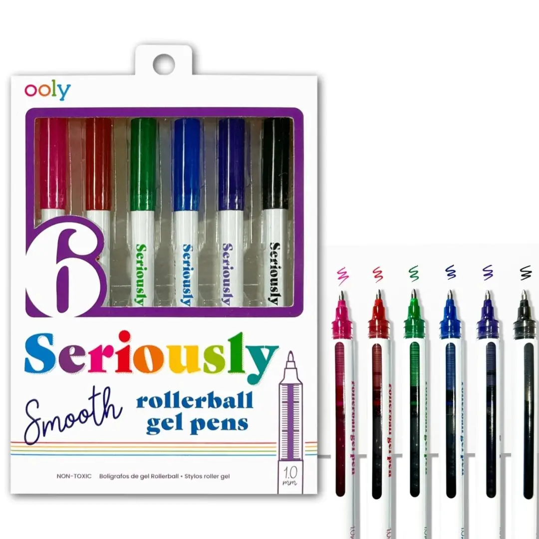 Pióra Kulkowe Seriously Smooth 6 kolorów - Papiernicze i szkolne