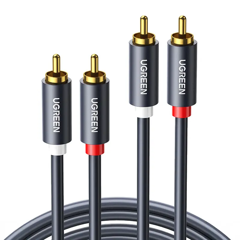 Kabel UGREEN AV104 2xRCA-2xRCA 1m (czarny) - Elektronika i akcesoria