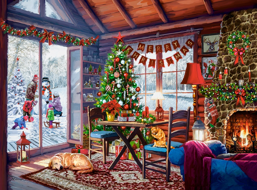 Puzzle 2000 elementów. Świąteczna wioska - Puzzle