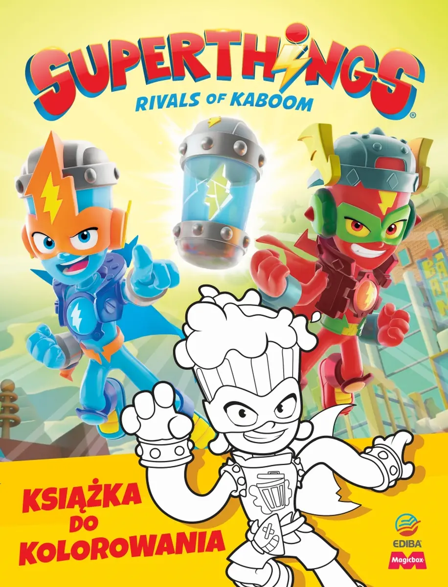 SuperThings Rivals of Kaboom. Kazoom Power Mission. Książka do kolorowania - Książki