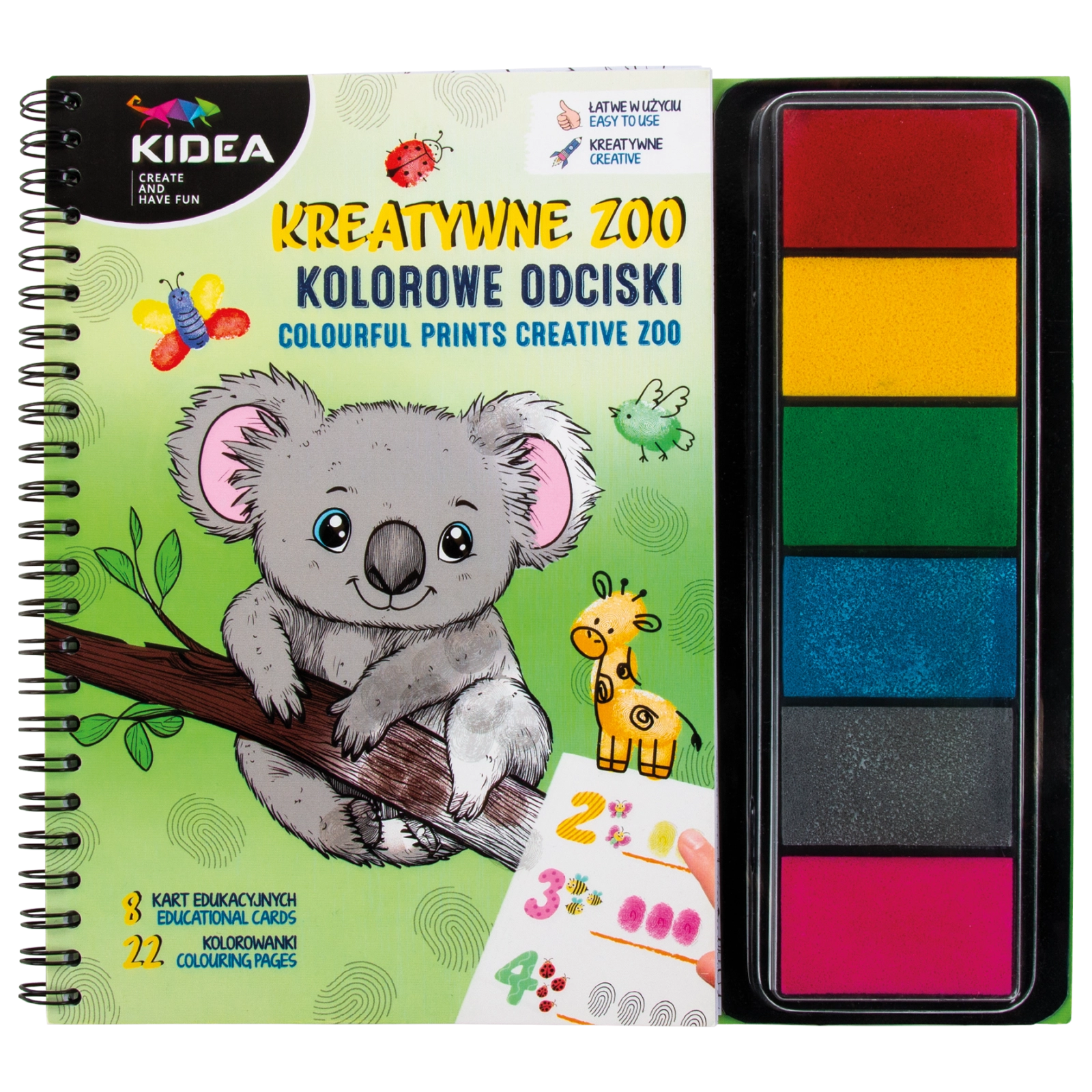 Kreatywne zoo. Kolorowe odciski - Papiernicze