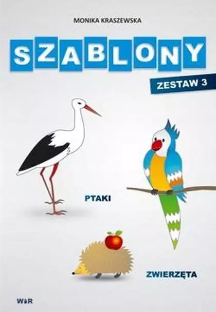 Szablony - Zestaw 3 - Ptaki, zwierzęta - Książki