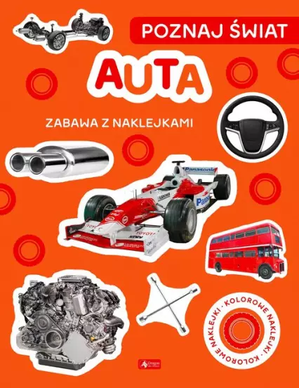 Poznaj świat. Zabawa z naklejkami. Auta - Książki