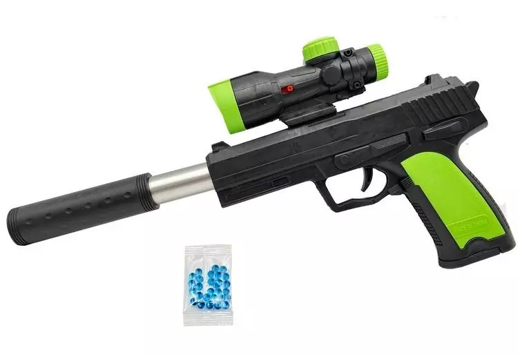 Pistolet na kulki wodne i plastikowe 6mm K99 - Zabawki