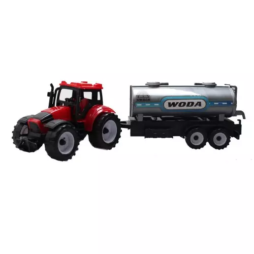 Moje ranczo. Traktor z przyczepą 31 cm, mix wzorów - Zabawki