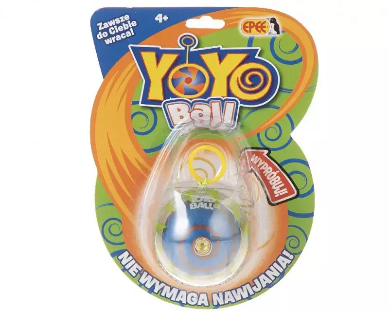Yoyo Ball zielony blister, yoyo ze spiralką - Zabawki