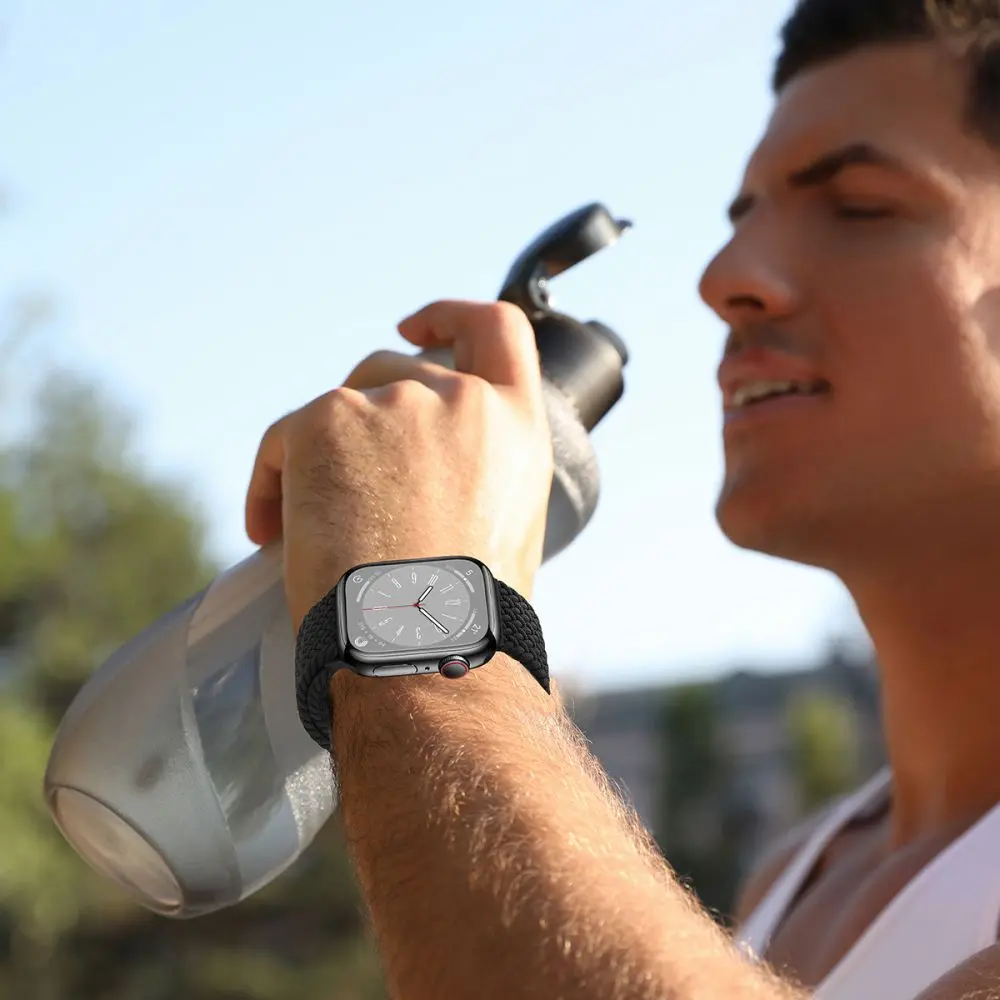 Tech-Protect Nylonmag Apple Watch 8 / 9 / 10 / 11 / SE (40 / 41 / 42 mm) Natural Titanium - Elektronika i akcesoria