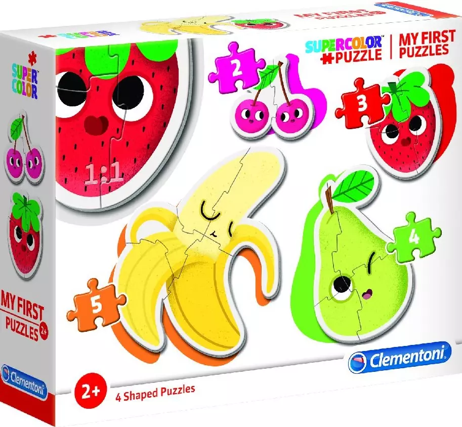 Puzzle 4w1. Moje Pierwsze Puzzle. Owoce - Puzzle