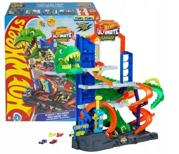 Hot Wheels Mega Garaż T-Rex - Zabawki