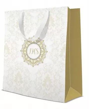Torebka prezentowa Ornament IHS, średnia - Papiernicze i szkolne