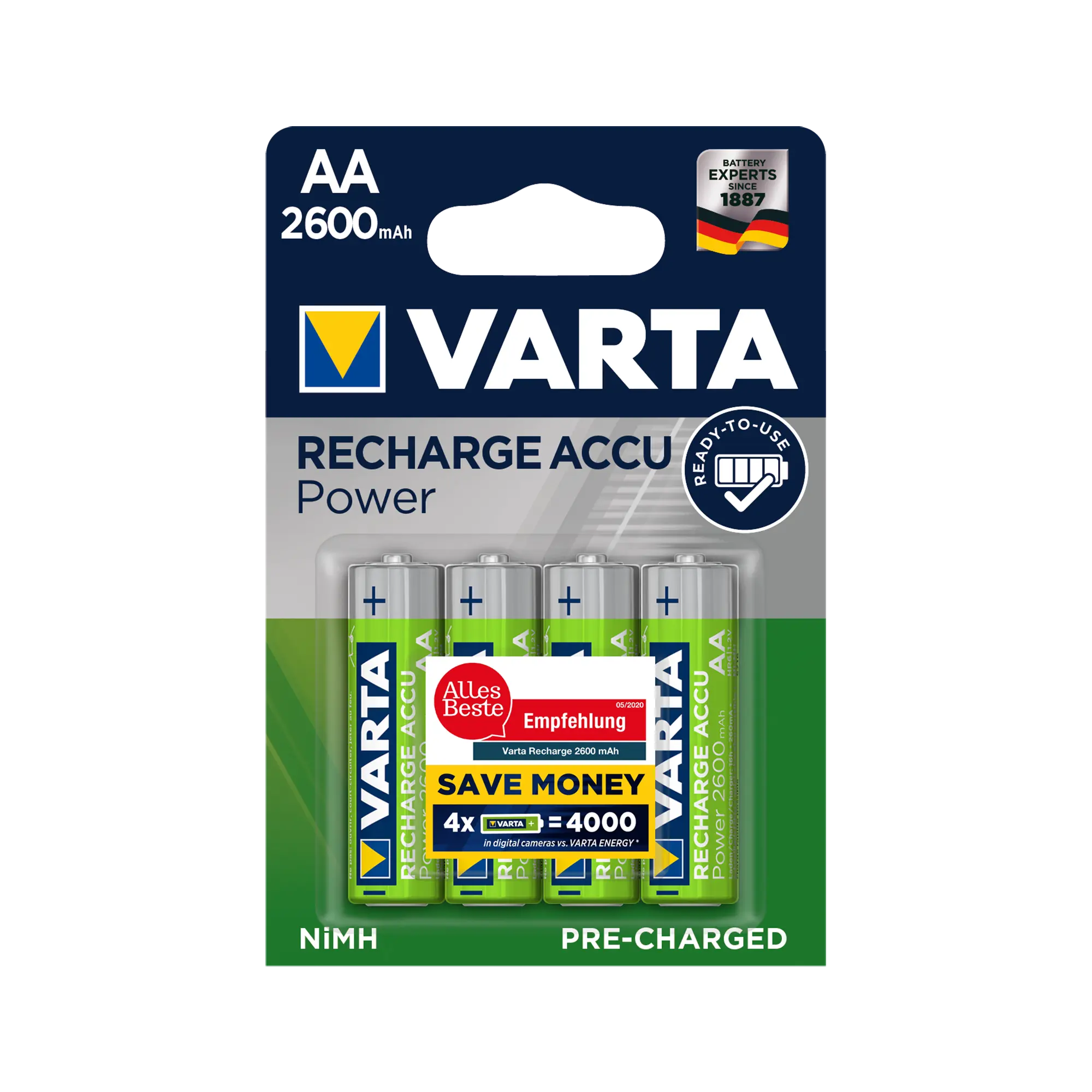 Akumulator VARTA AA 2600mAh 4szt./bl. - Elektronika i akcesoria