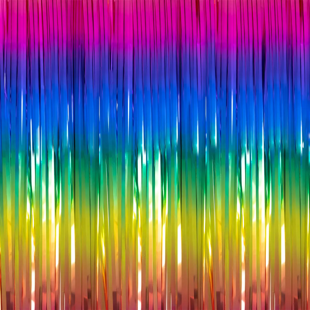 Kurtyna imprezowa tęczowa 100x200cm - Impreza