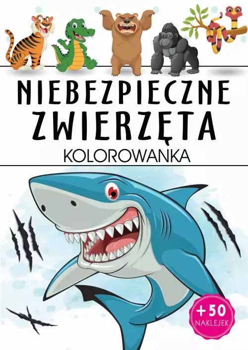 Niebezpieczne zwierzęta kolorowanka - Zabawki