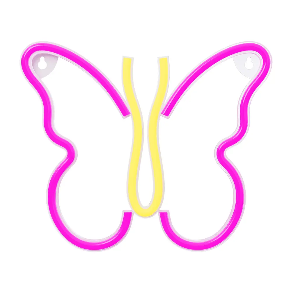 Neon LED MOTYL róż NNE03 Neolia - Dom i ogród