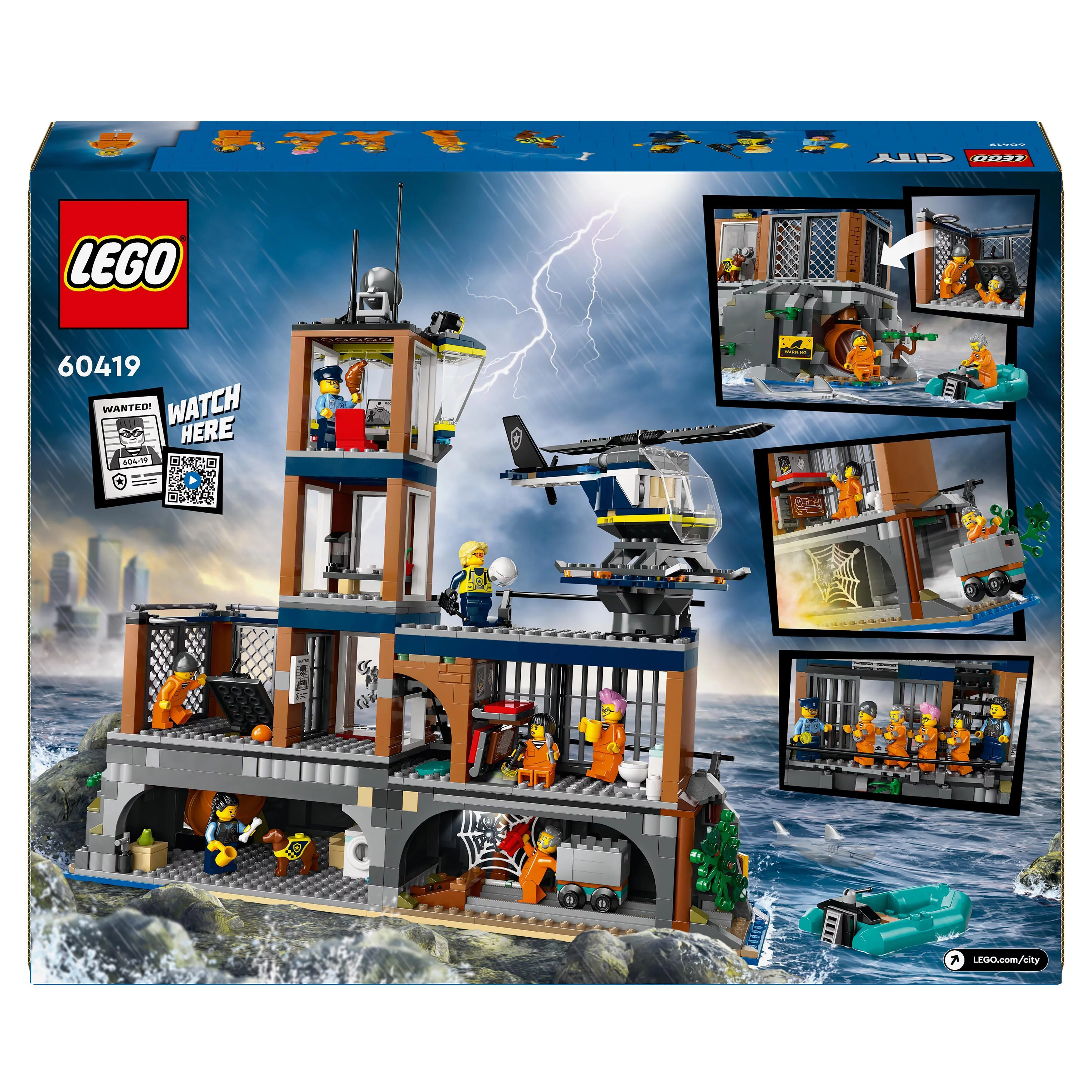 LEGO City Policja z Więziennej Wyspy 60419 - Zabawki